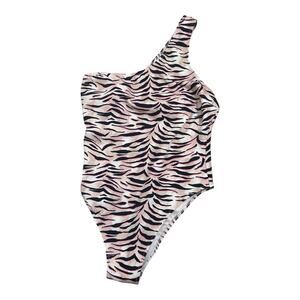 Victoria's Secret One-Shoulder One Piece Swimsuit Animal Print Size Large